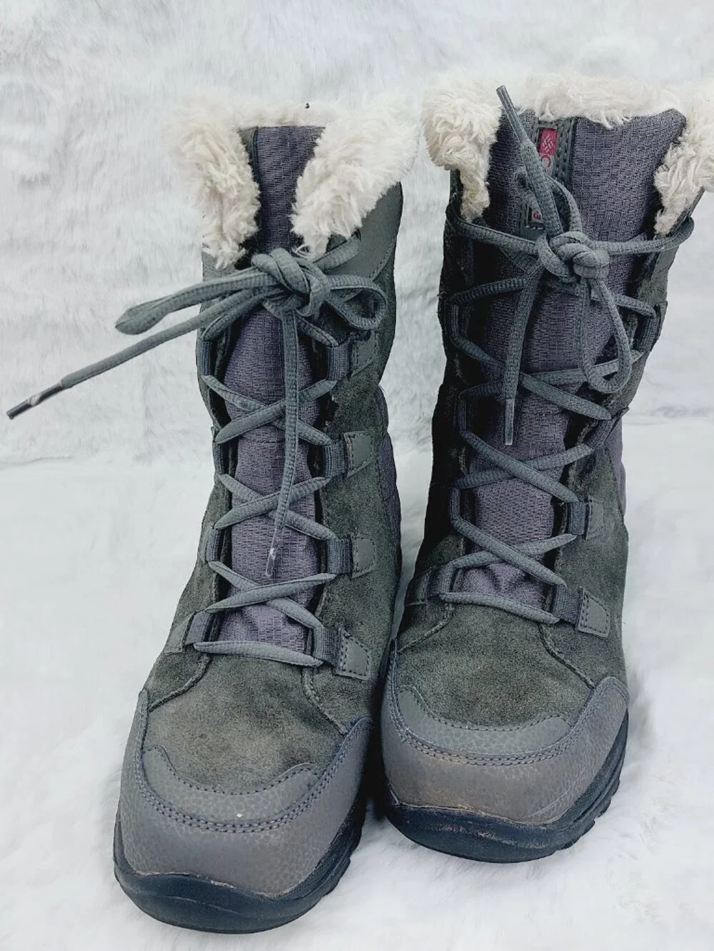Sorel Women's Purple Black Ice Maiden II Suede Classic Ankle Snow Boots Size 7